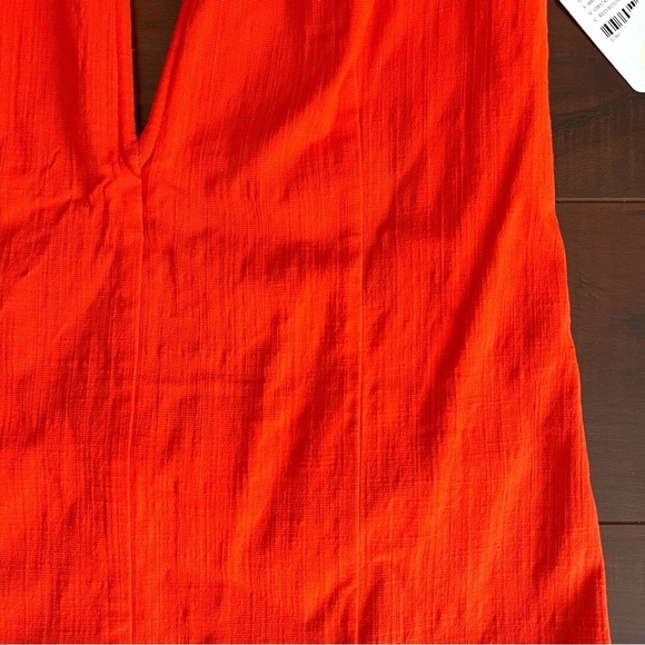 FREE PEOPLE Intimately V-Neck Wire Front Low Back Bodysuit Red NWT Size Large - Picture 4 of 12